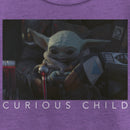 Girl's Star Wars: The Mandalorian Grogu Curious Child Scene T-Shirt