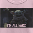 Girl's Star Wars: The Mandalorian Grogu I'm All Ears Meme T-Shirt