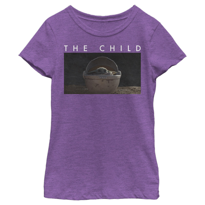 Girl's Star Wars: The Mandalorian The Child Bassinet Scene T-Shirt