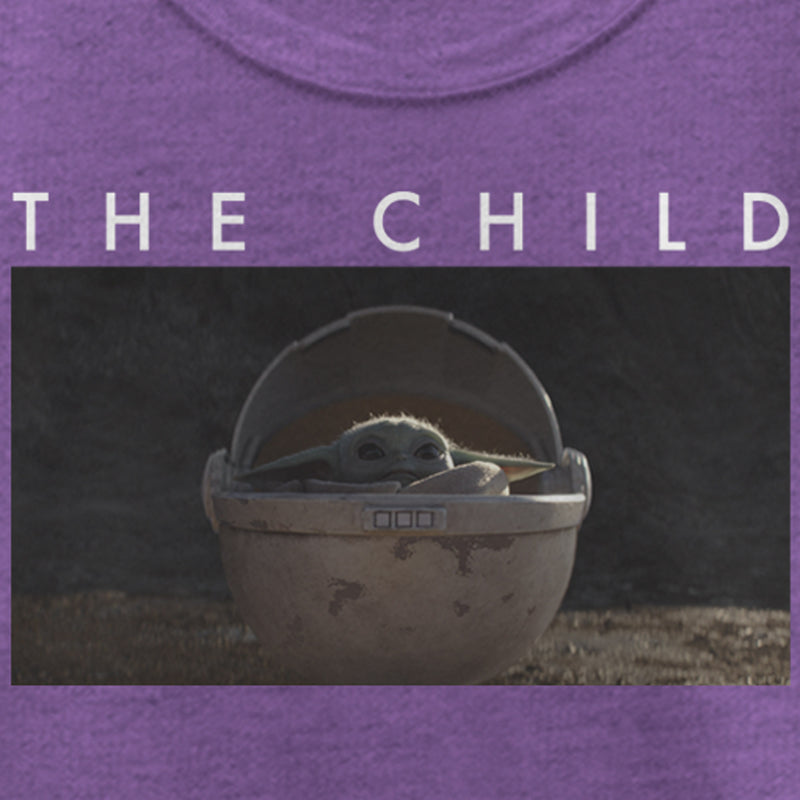 Girl's Star Wars: The Mandalorian The Child Bassinet Scene T-Shirt