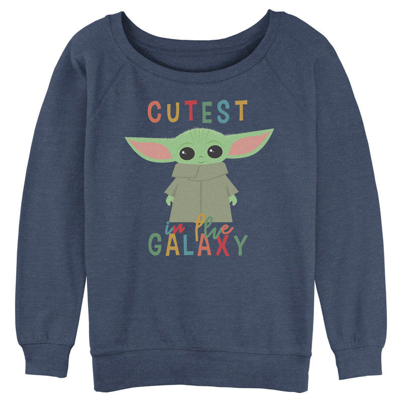 Junior's Star Wars: The Mandalorian Grogu Cutest in the Galaxy Sweatshirt