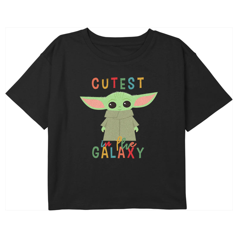 Girl's Star Wars: The Mandalorian Grogu Cutest in the Galaxy T-Shirt