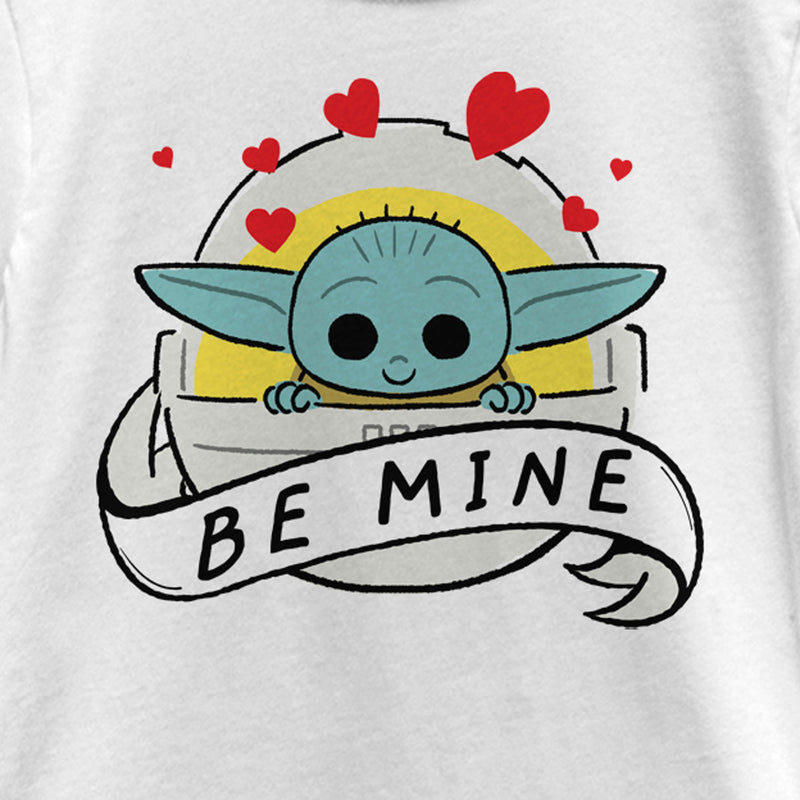 Girl's Star Wars: The Mandalorian The Mandalorian The Child Be Mine Bassinet T-Shirt