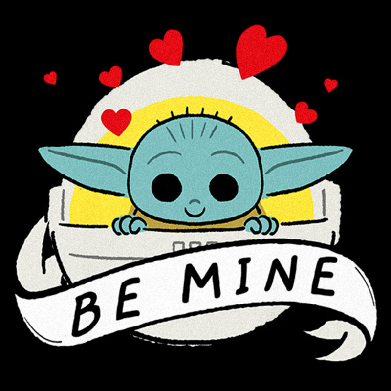 Girl's Star Wars: The Mandalorian Grogu Be Mine Bassinet T-Shirt