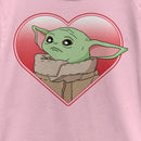 Girl's Star Wars: The Mandalorian The Mandalorian The Child Heart Look T-Shirt