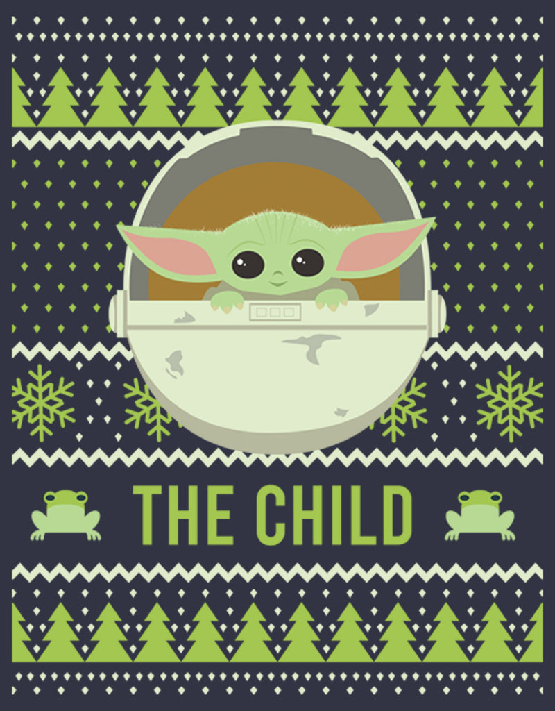 Women's Star Wars The Mandalorian The Child Ugly Christmas Frog T-Shirt