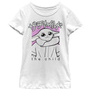 Girl's Star Wars: The Mandalorian Grogu The Child Sketch T-Shirt