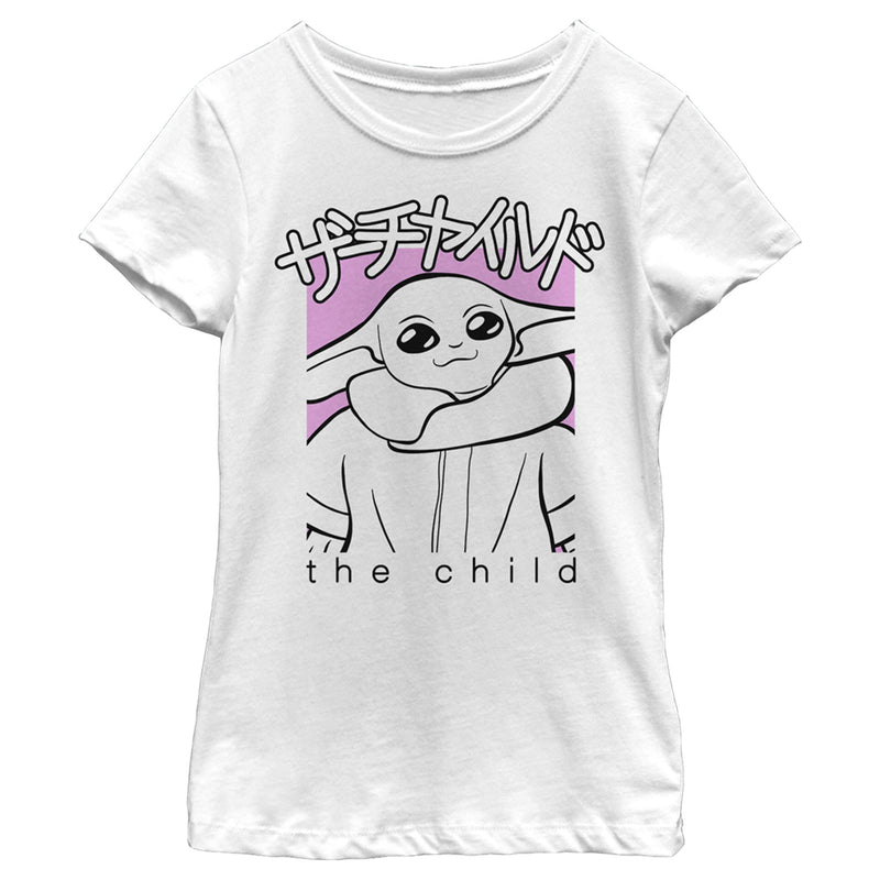 Girl's Star Wars: The Mandalorian Grogu The Child Sketch T-Shirt