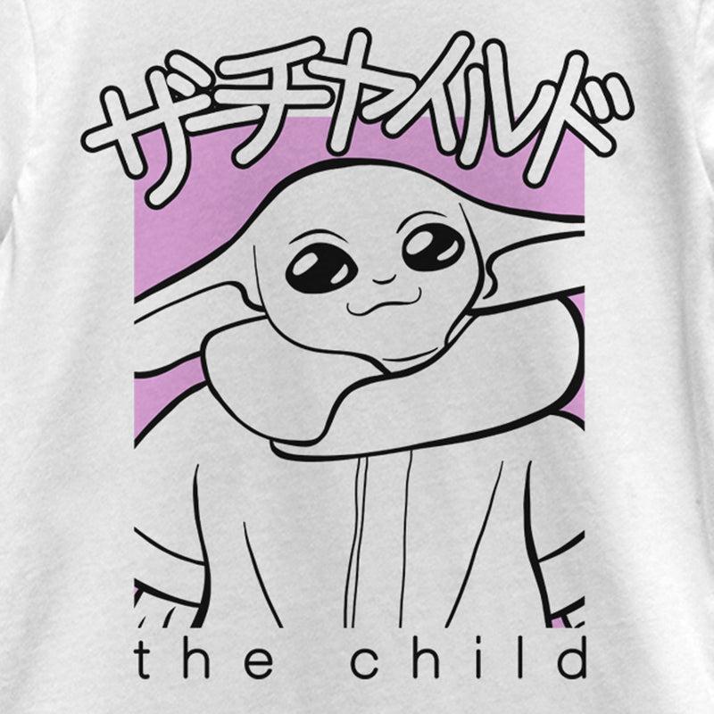 Girl's Star Wars: The Mandalorian Grogu The Child Sketch T-Shirt