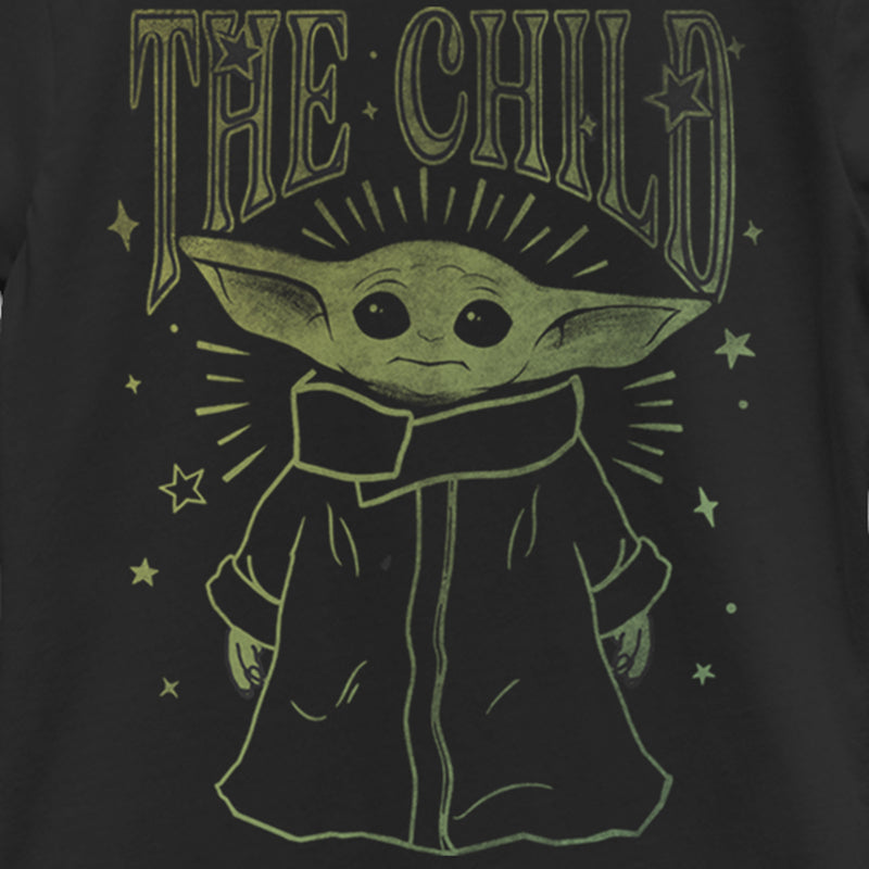 Girl's Star Wars: The Mandalorian The Child Sparkles T-Shirt