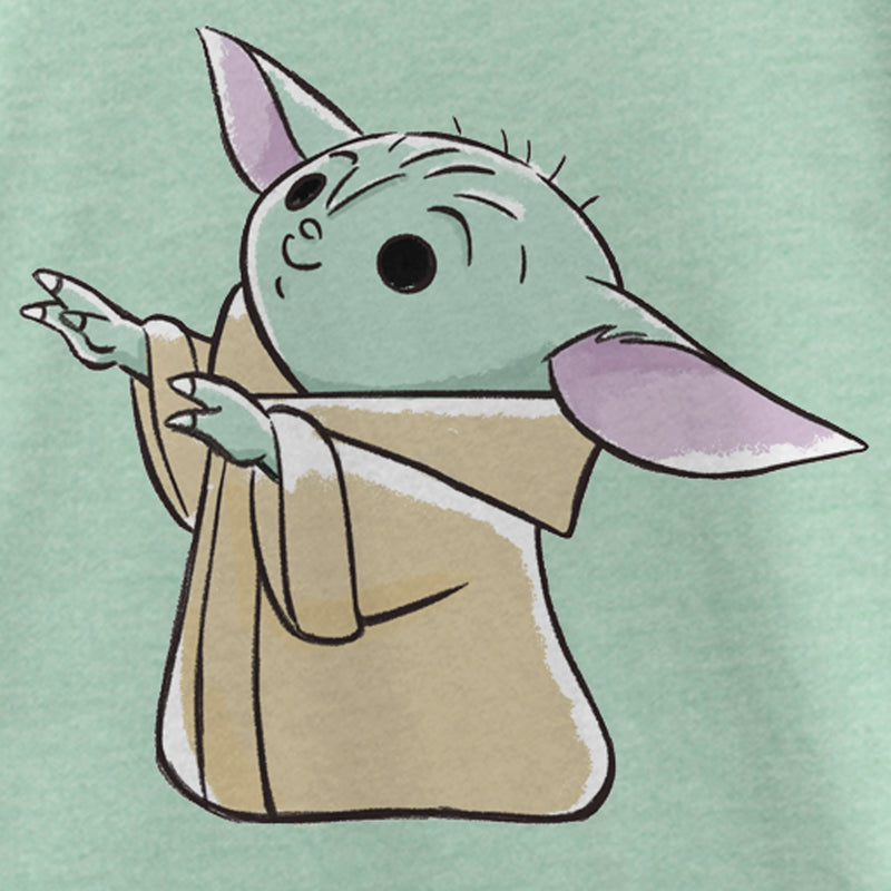 Girl's Star Wars: The Mandalorian Animated Grogu Reach T-Shirt