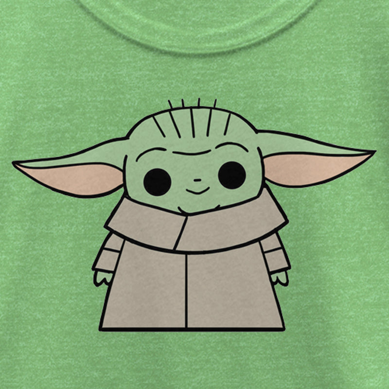 Girl's Star Wars: The Mandalorian Simple Animated Grogu T-Shirt