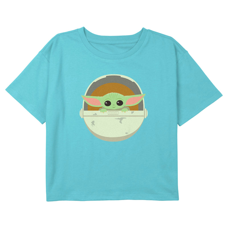 Girl's Star Wars: The Mandalorian Cute Chibi Grogu Bassinet T-Shirt