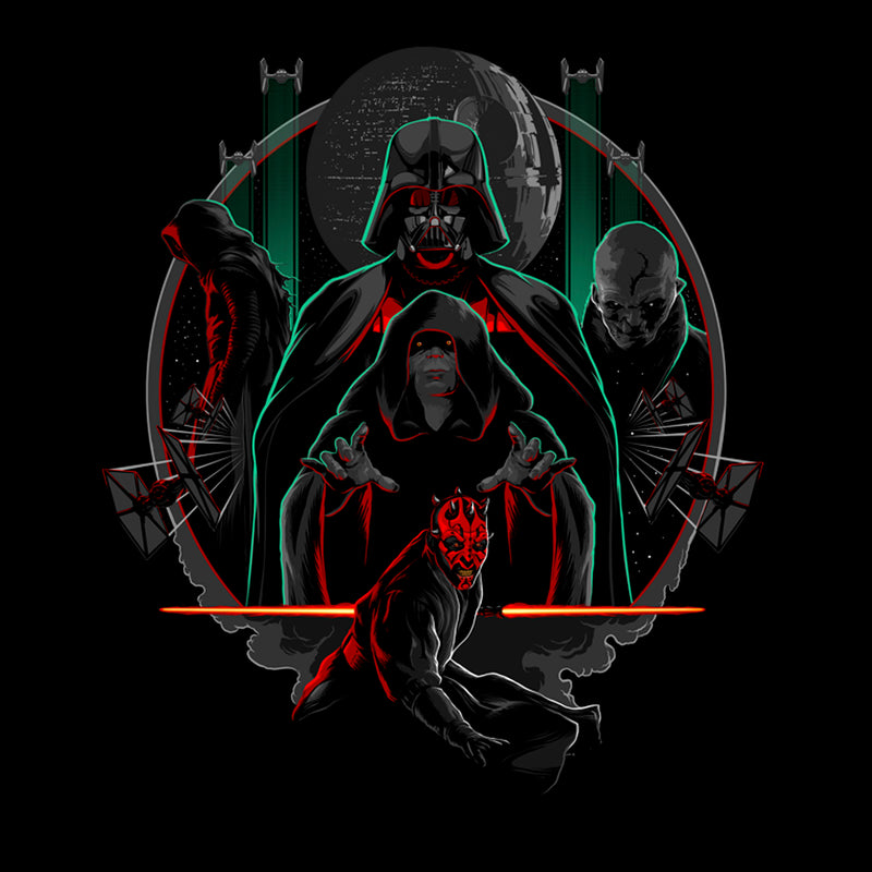 Men's Star Wars Villains of the Dark Side Circle T-Shirt
