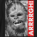 Boy's Star Wars: A New Hope Chewbacca Arrrrgh Black and White Scene T-Shirt