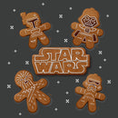 Men's Star Wars: Empire Strikes Back Christmas Gingerbread Characters Pull Over Hoodie