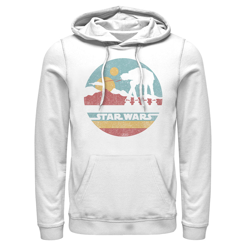 Men's Star Wars: A New Hope AT-AT Retro Circle Pull Over Hoodie