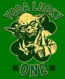 Men's Star Wars St. Patrick's Day Yoda Lucky One T-Shirt