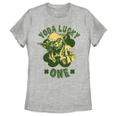 Women's Star Wars St. Patrick's Day Yoda Lucky One T-Shirt