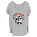 Junior's Star Wars Mother's Day Leia Rebel Mom T-Shirt