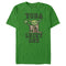 Men's Star Wars St. Patrick's Day Cartoon Yoda Lucky One T-Shirt