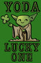 Men's Star Wars St. Patrick's Day Cartoon Yoda Lucky One Sweatshirt