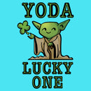 Girl's Star Wars Cartoon Yoda Lucky One T-Shirt