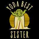 Girl's Star Wars Yoda Best Sister Funny T-Shirt