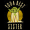 Girl's Star Wars Yoda Best Sister Funny T-Shirt