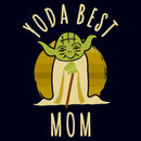 Women's Star Wars Yoda Best Mom Cartoon T-Shirt