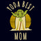 Women's Star Wars Yoda Best Mom Cartoon T-Shirt