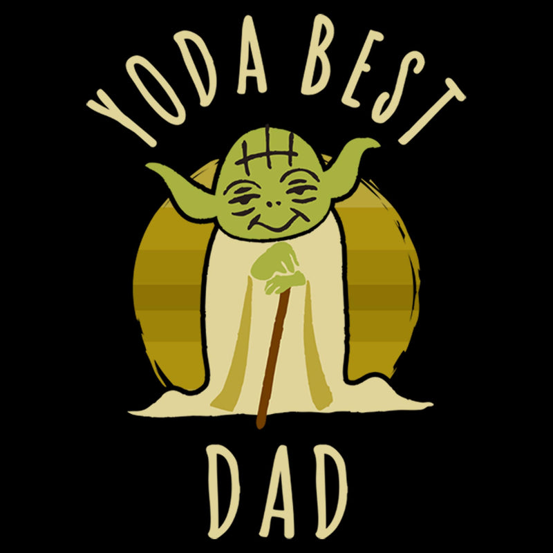 Men's Star Wars: A New Hope Yoda Best Dad Cartoon Pull Over Hoodie