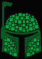 Junior's Star Wars St. Patrick's Day Boba Fett Clover Helmet Racerback Tank Top