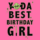 Girl's Star Wars Yoda Best Birthday Girl T-Shirt