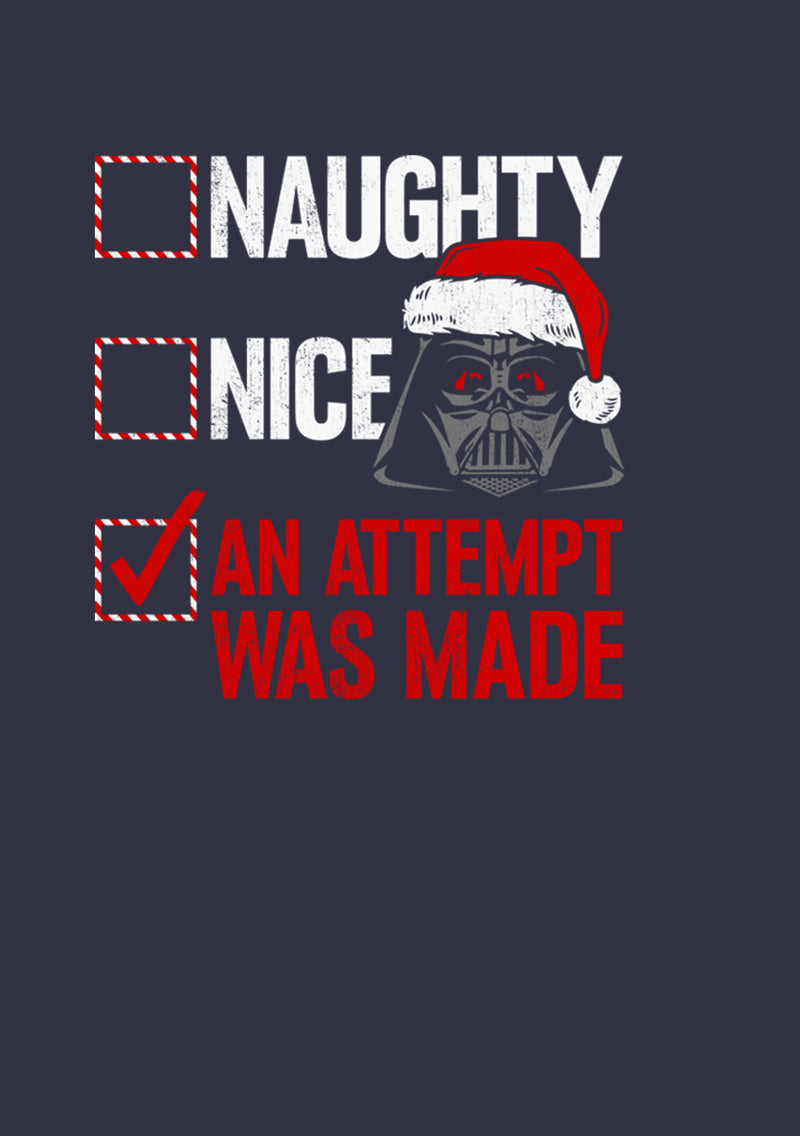 Women's Star Wars Christmas Vader Attempt Made T-Shirt