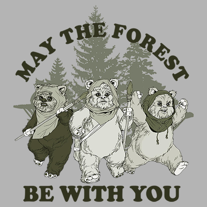 Men's Star Wars: The Last Jedi Ewok May The Forest Pull Over Hoodie