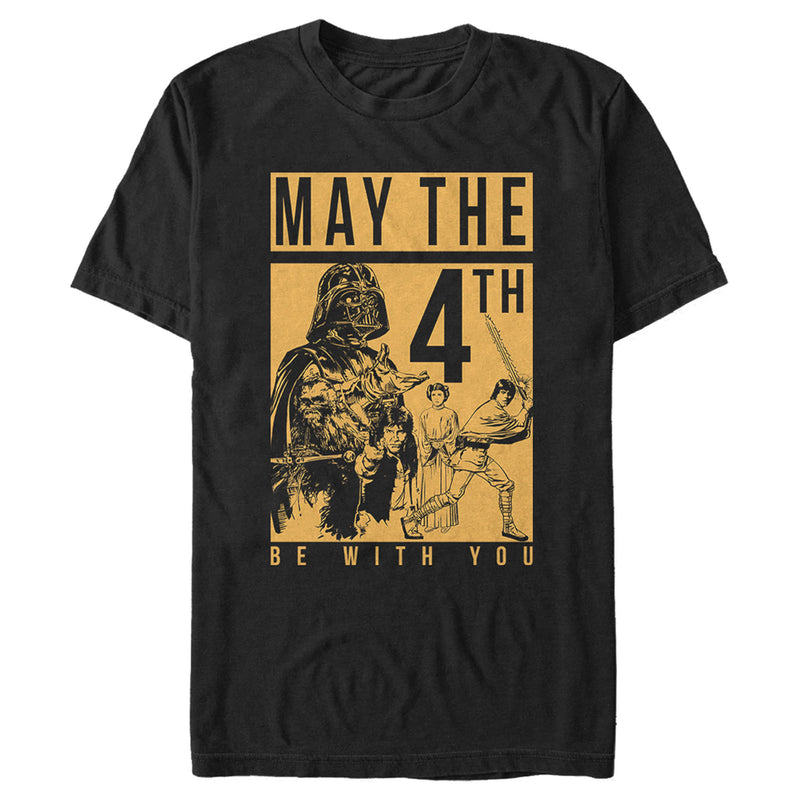 Men's Star Wars May the Fourth Two Tone Box T-Shirt