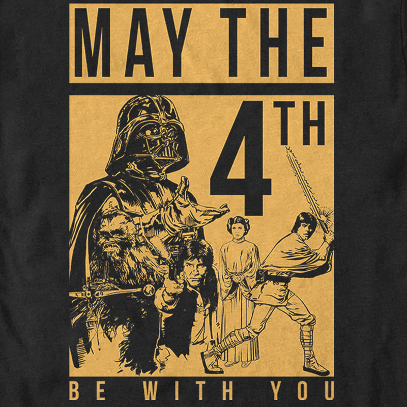 Men's Star Wars May the Fourth Two Tone Box T-Shirt