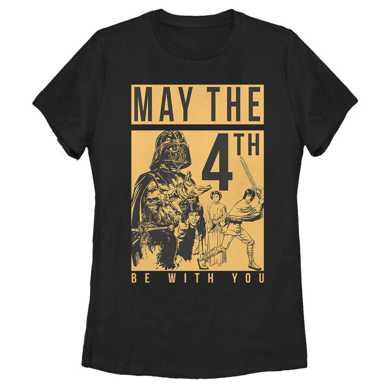 Women's Star Wars May the Fourth Two Tone Box T-Shirt