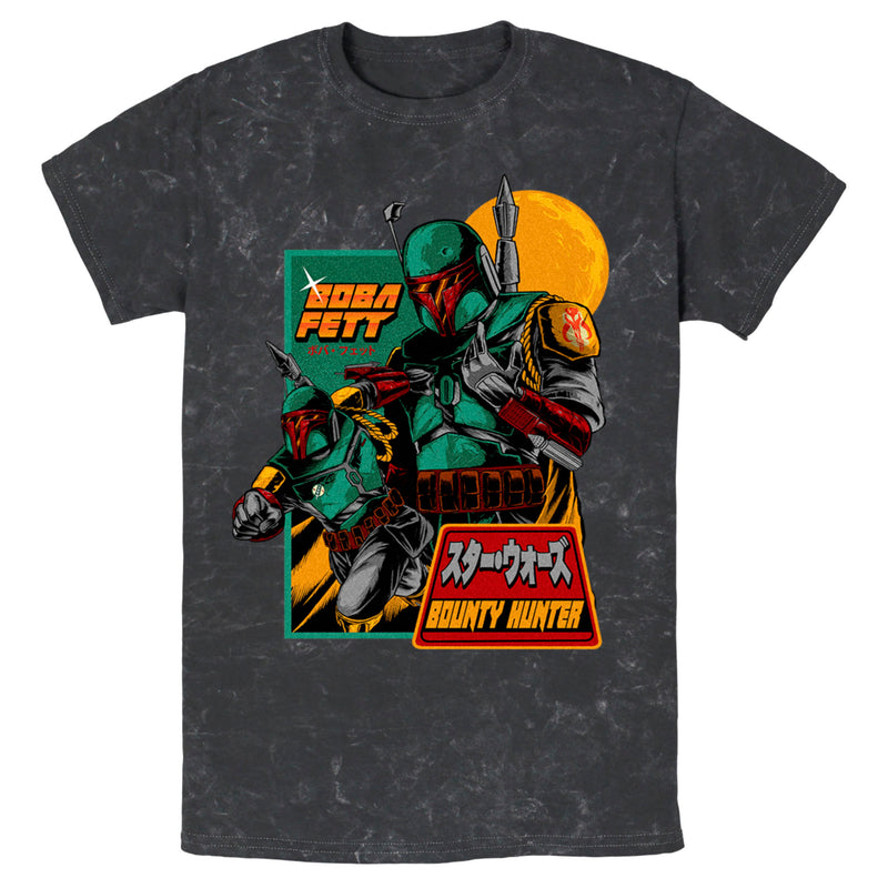 Men's Star Wars Boba Fett Bounty Hunter Katakana T-Shirt