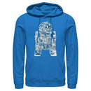 Men's Star Wars: A New Hope R2-D2 Map Pull Over Hoodie