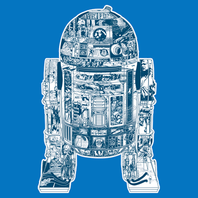 Men's Star Wars: A New Hope R2-D2 Map Pull Over Hoodie