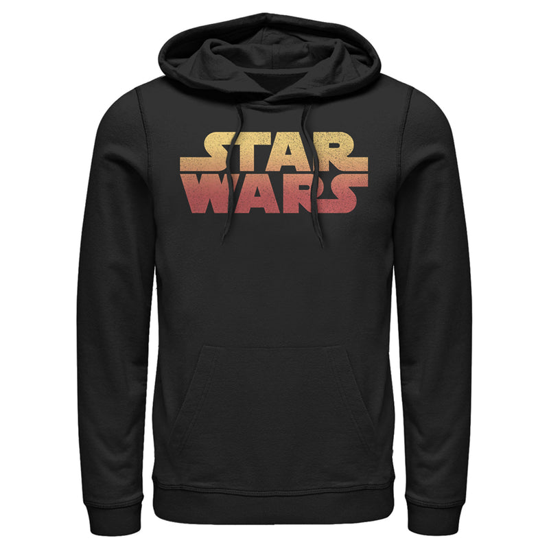 Men's Star Wars Sunset Colors Logo Pull Over Hoodie