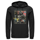 Men's Star Wars: A New Hope Darth Vader and Luke Comic Fight Pull Over Hoodie