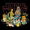 Girl's Star Wars Characters and Potted Plants T-Shirt