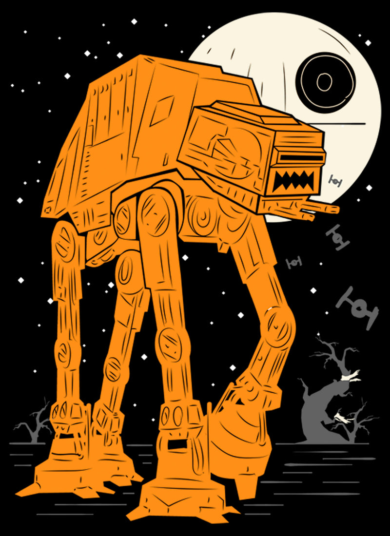 Men's Star Wars: A New Hope Halloween AT Walker Full Moon T-Shirt