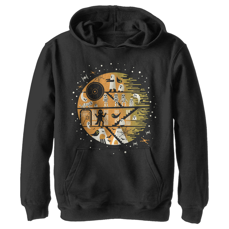 Boy's Star Wars Hallloween Death Star Pull Over Hoodie