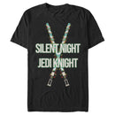 Men's Star Wars Christmas Silent Night Jedi Knight T-Shirt