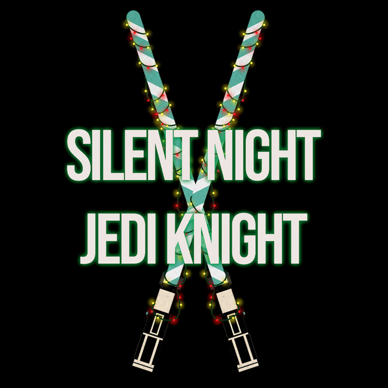 Men's Star Wars Christmas Silent Night Jedi Knight T-Shirt