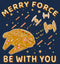 Men's Star Wars Merry Force Gingerbread Millennium Falcon T-Shirt